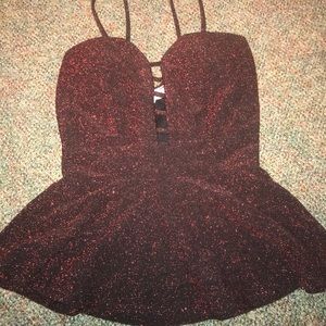 RED SPARKLE TANKTOP